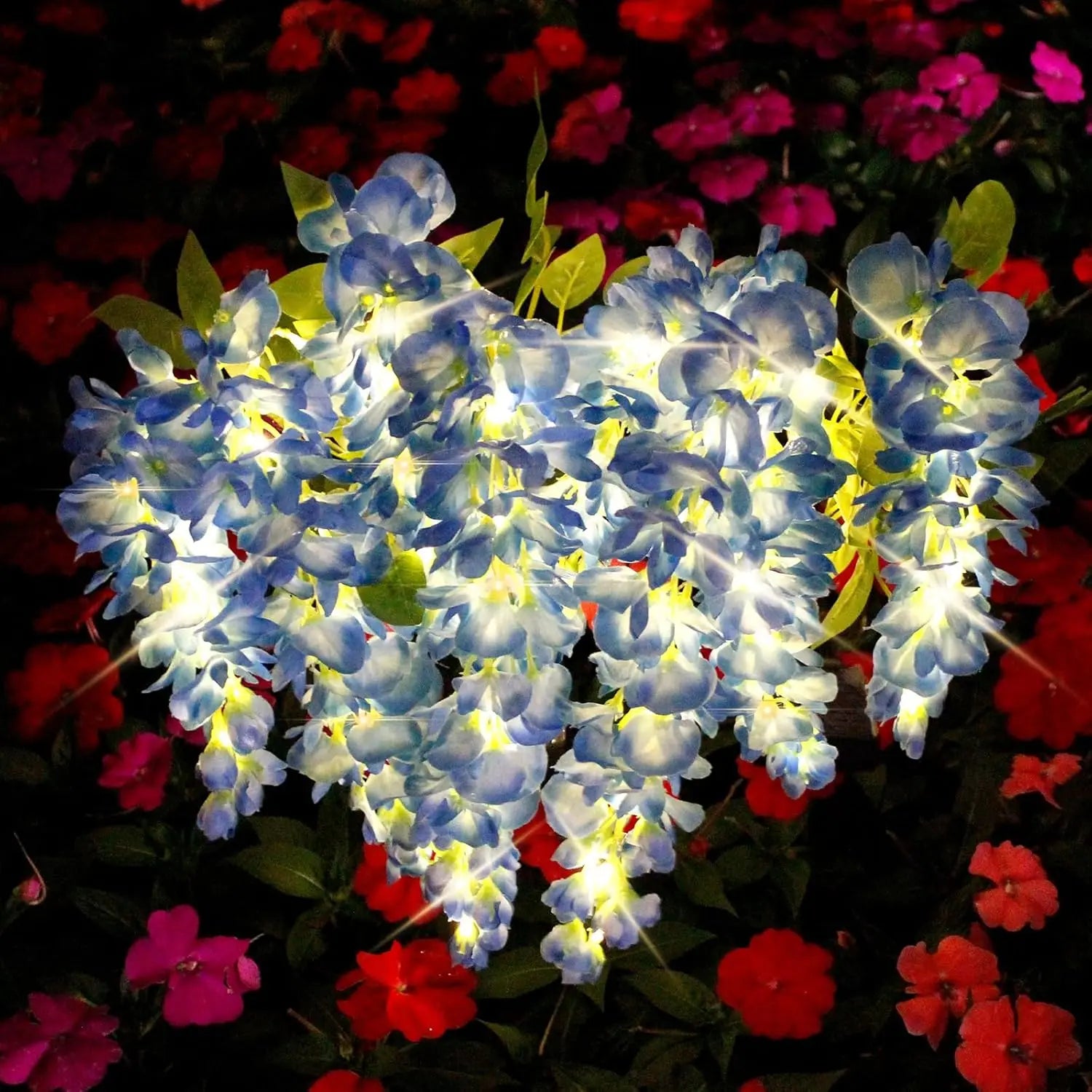 Solar Simulation Wisteria Flower Lamp Outdoor Waterproof Plug-In Lamp Is Suitable for Lawn Garden Garden Decorative Lamp
