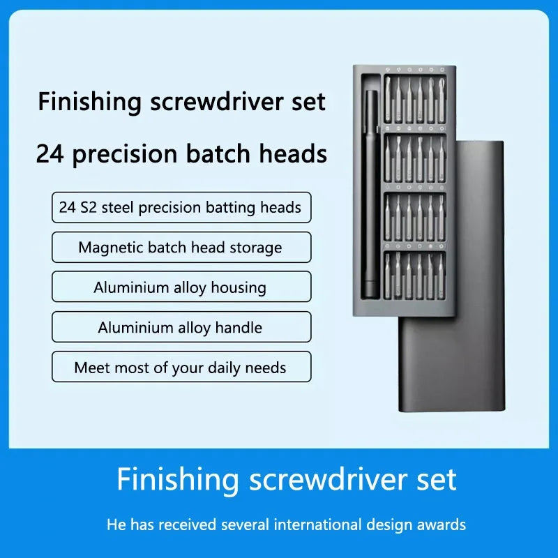 Xiaomi 24 in 1 Finishing Screwdriver Set Mini Pocket Magnetic Absorption Precision Screwdriver Multifunctional Repair Tool Hot