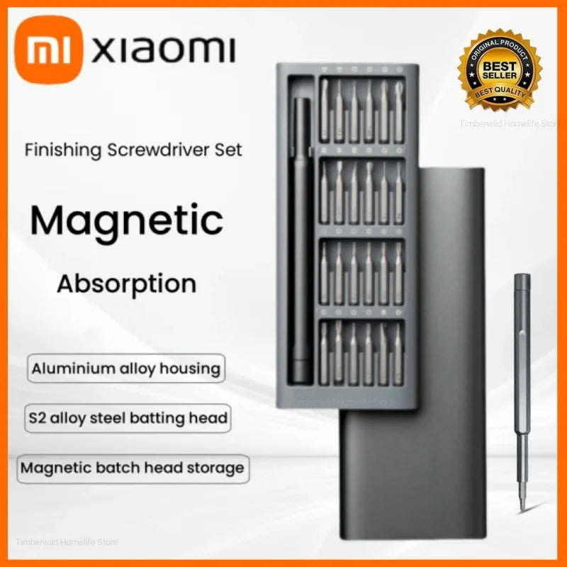 Xiaomi 24 in 1 Finishing Screwdriver Set Mini Pocket Magnetic Absorption Precision Screwdriver Multifunctional Repair Tool Hot
